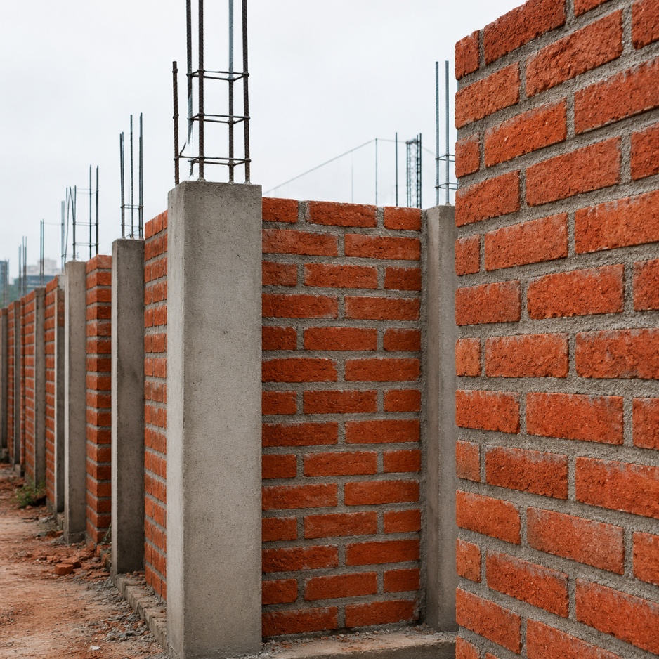 Construcción de muros de block